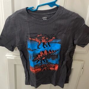 Carter’s Toddler Boys 4 T gray dinosaur T- shirt